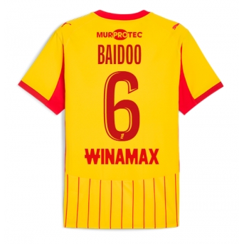 RC Lens Samson Baidoo #6 Maglia Gara Casa Repliche 2025-26 Maniche Corte